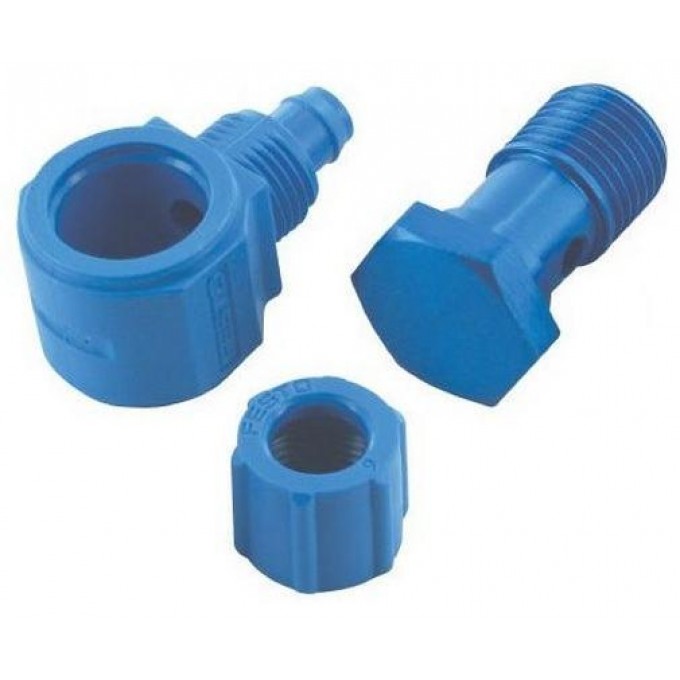 Фитинг угловой с накидной гайкой FESTO LCK-1/4-PK-6-KU 194926